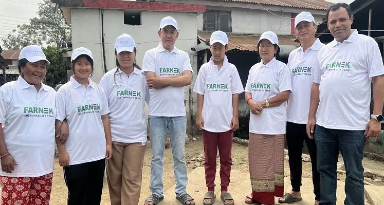 Bishnu Tamang with his family