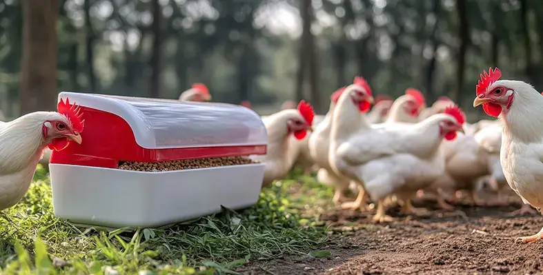 Automation is increasingly essential to manage labour shortages, enhance precision, and meet hygiene and welfare standards. Image_of_poultryfarming