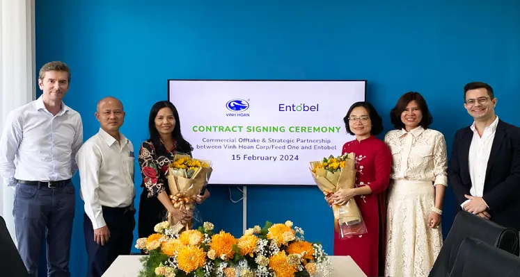 Regional expansion plans are underway as the company targets the launch of its Series C funding round in Q2 2024. (Image source: Entobel) Entobel's expanded partnership with Vinh Hoan.